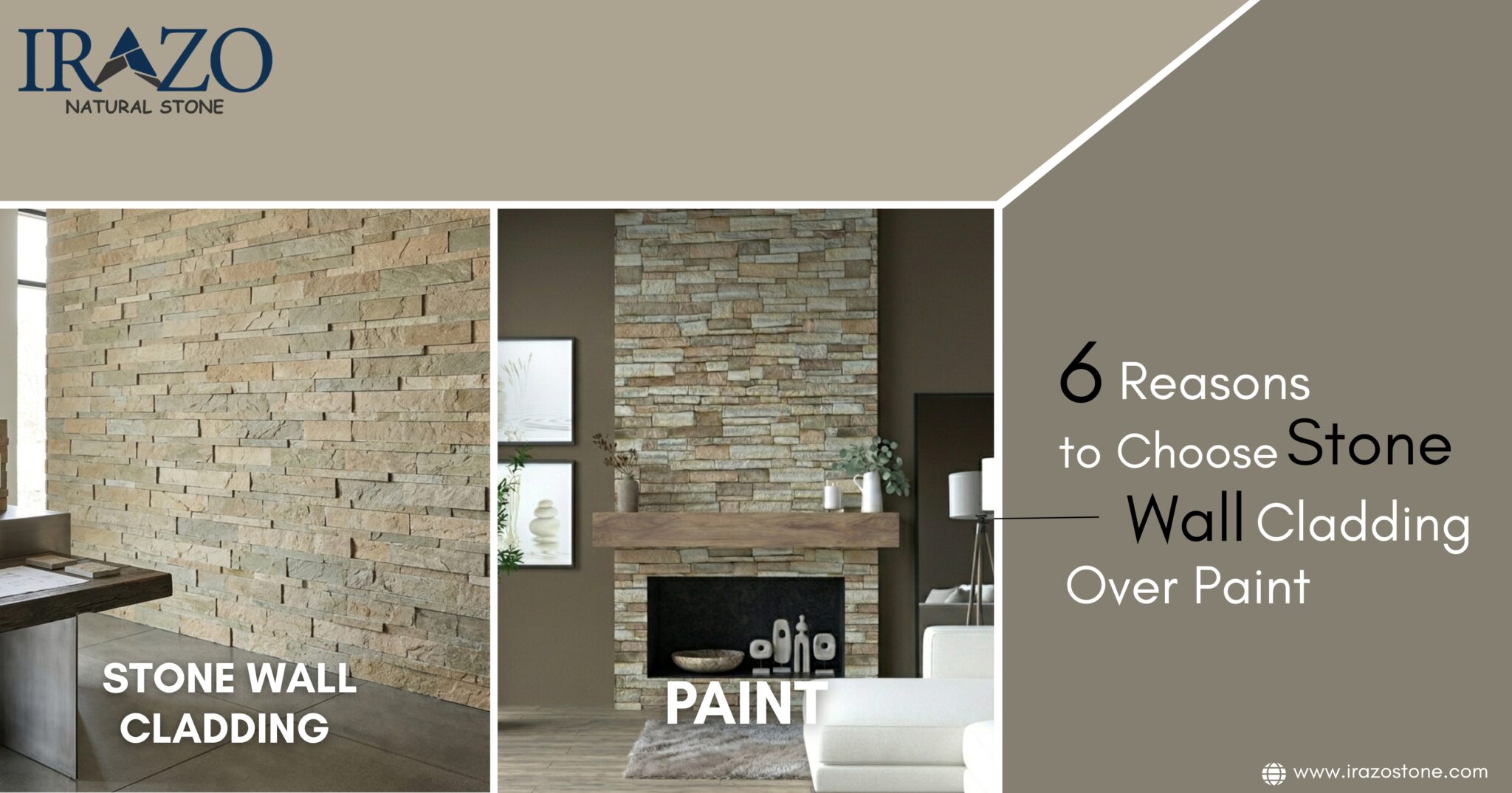 Stone Wall Cladding vs Paint: 6 Key Benefits